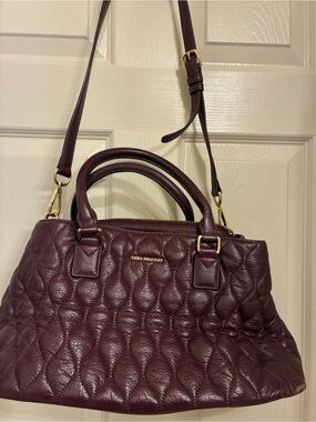 Vera Bradley Quilted Satchel in Plum